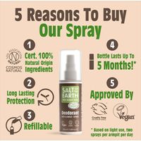 Salt of the Earth Natural Deodorant Spray - Oud & Bergamot